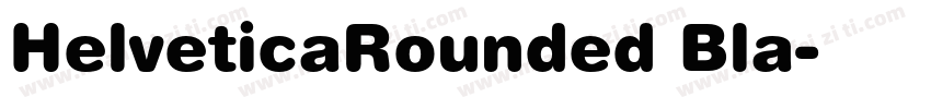 HelveticaRounded Bla字体转换